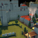 Archers standing guard on top of a castle wall in Diplomacy is Not an Option