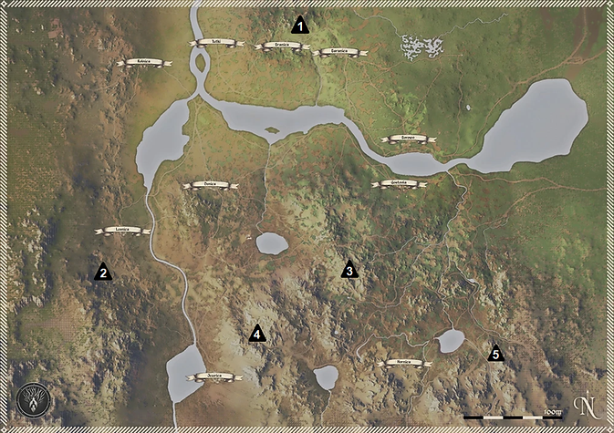 Map of all the mines in Medieval Dynasty