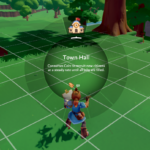 Screenshot from the video game Overthrown showing a character with a clipboard and a town hall interface.