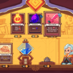 Screenshot from the game Wildfrost showing a character interface with various cards and options for gameplay.